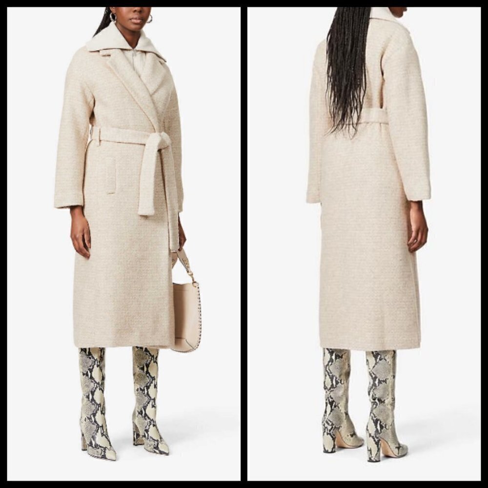 💕REFORMATION💕 Gooding Tie Waist Coat ~ Camel Medium NWT